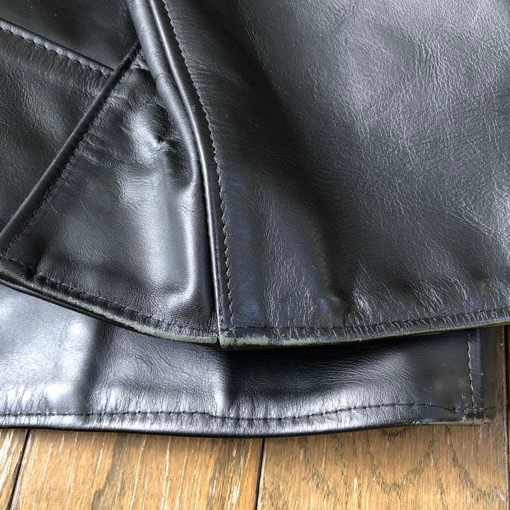 ショット　立襟　シングルライダース　38