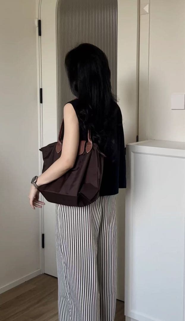 新品 ロンシャン プリアージュ クラブ Lサイズ トートバッグ ブラウン