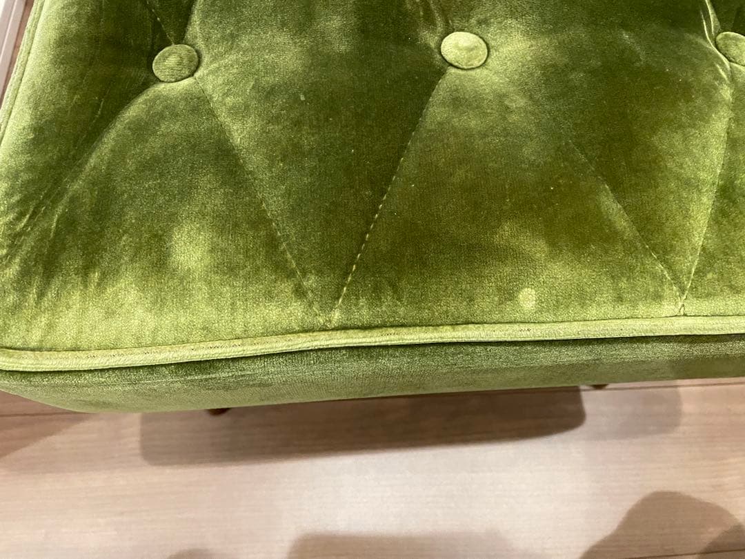 カリモク60 カフェチェアー モケットグリーン