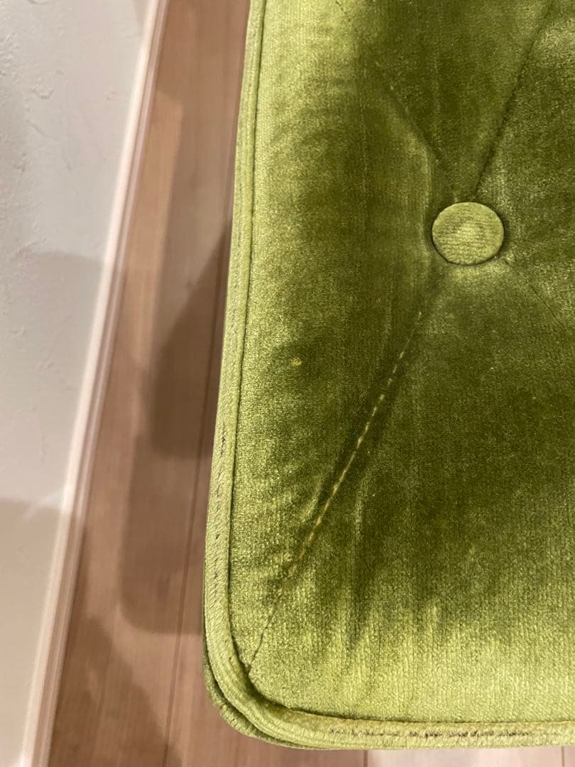 カリモク60 カフェチェアー モケットグリーン