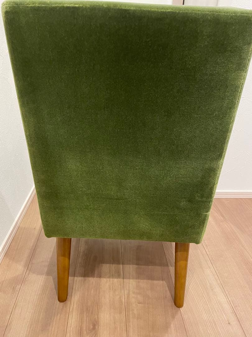 カリモク60 カフェチェアー モケットグリーン