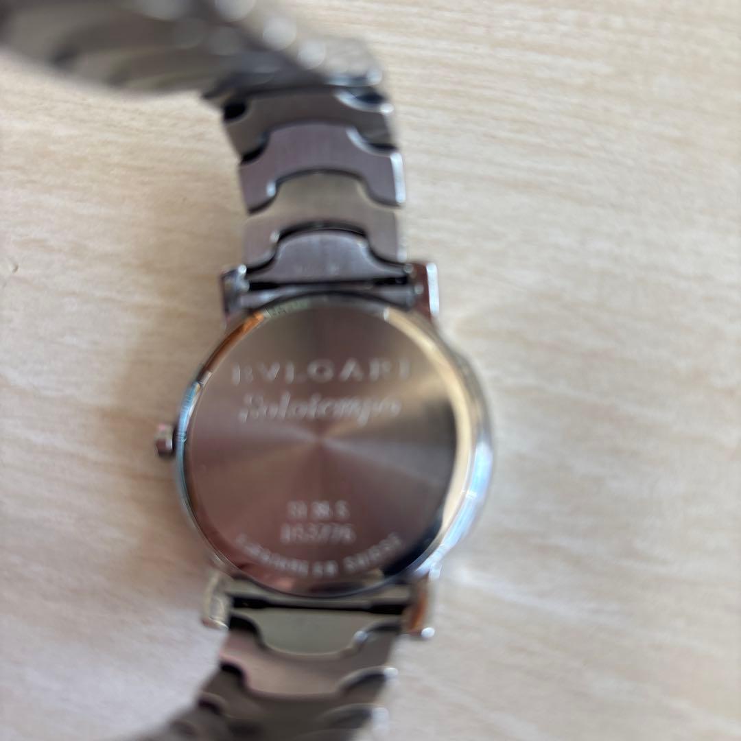 BULGARI ソロテンポ ブラック/シルバー　メンズ 160㍉調整可