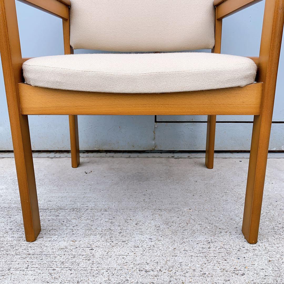 【2脚送料込】hikari 光製作所 木製アームチェア 高座椅子 レトロ家具①