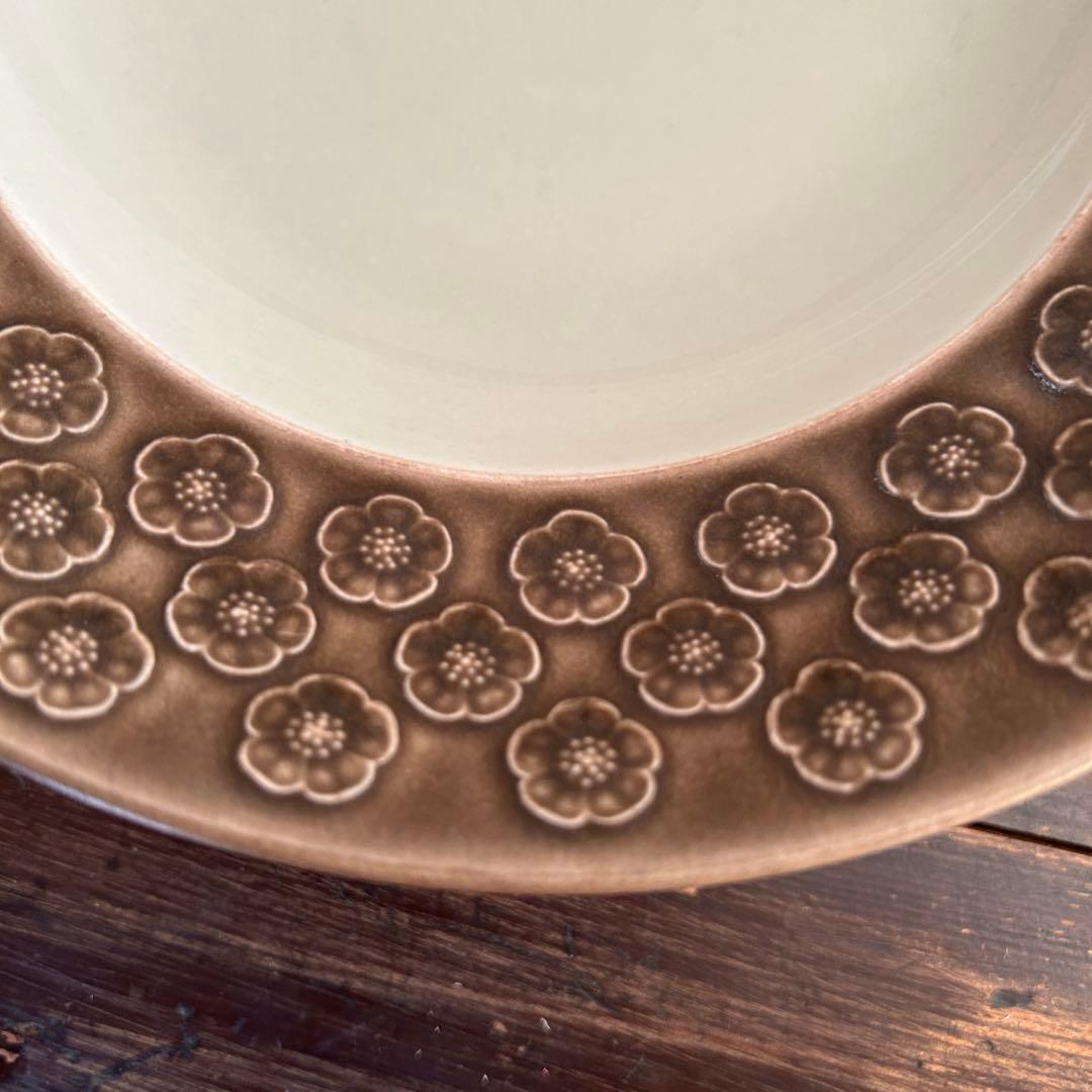 クイストゴー　アズールブラウン スーププレート