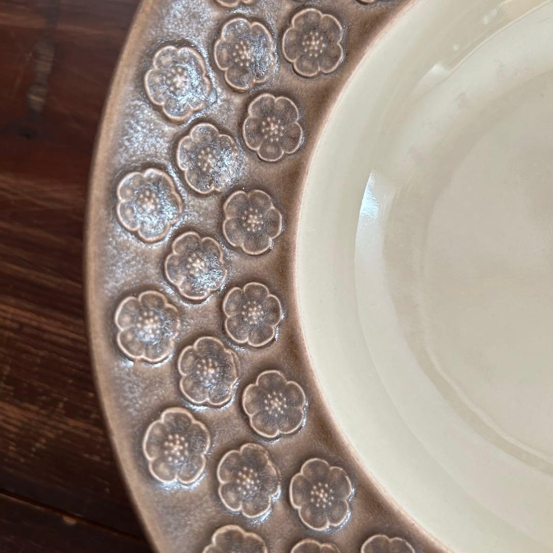 クイストゴー　アズールブラウン スーププレート