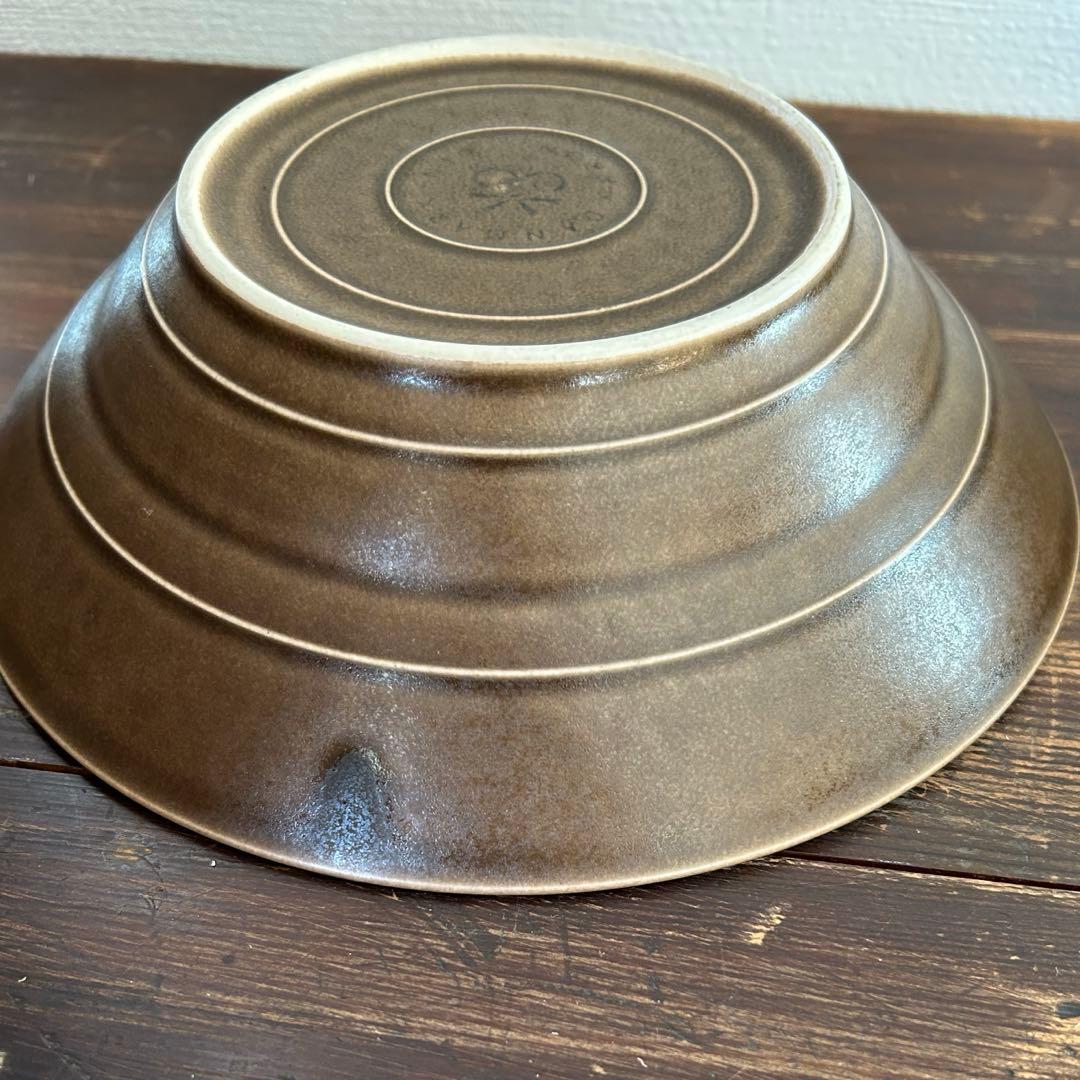 クイストゴー　アズールブラウン スーププレート