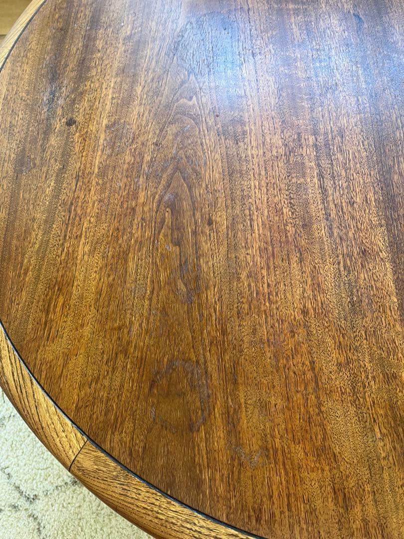 アンティークローテーブル【LANE】円形木製テーブル