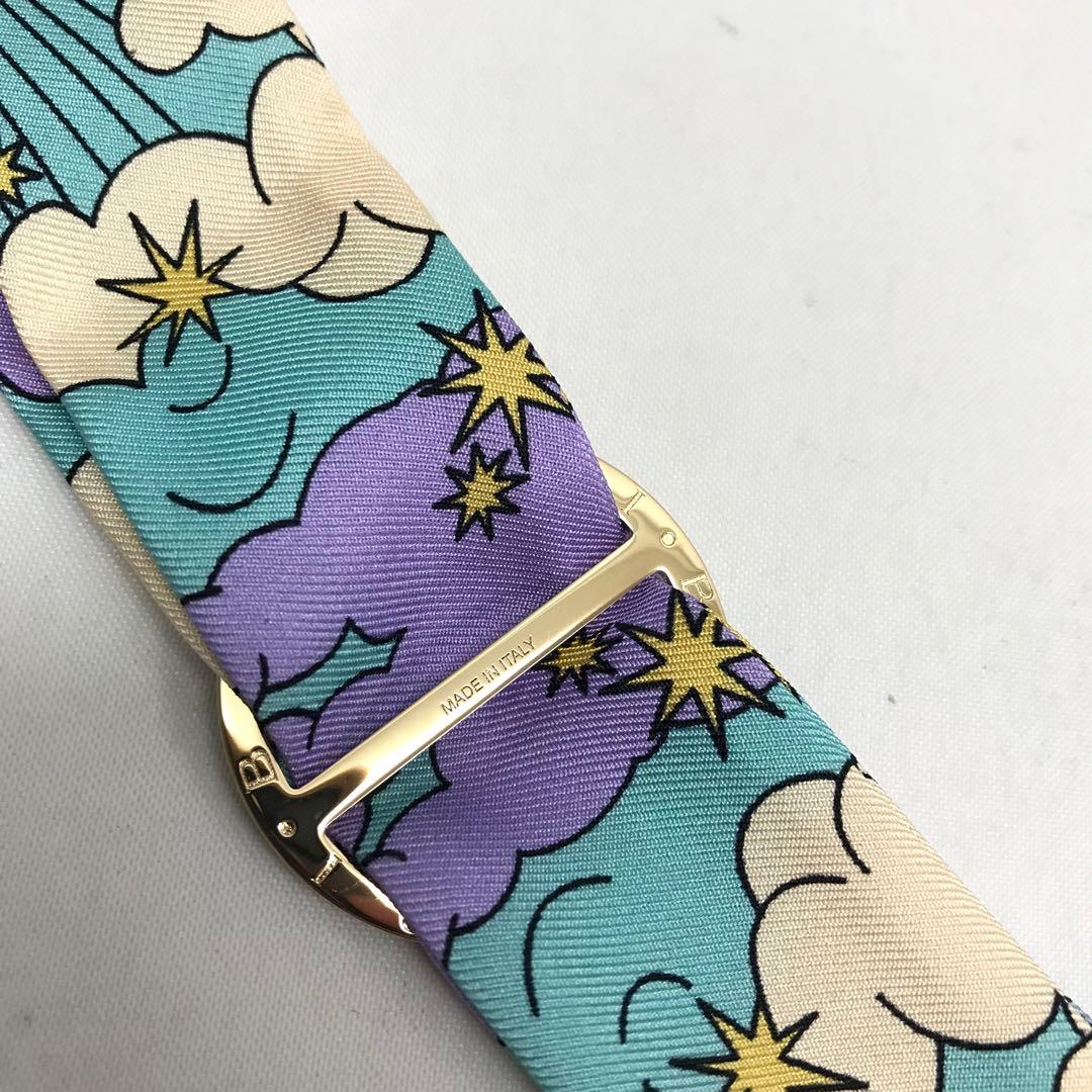 ☆未使用品☆BVLGARI テリテージ ミニショール スカーフ リング付き 紫