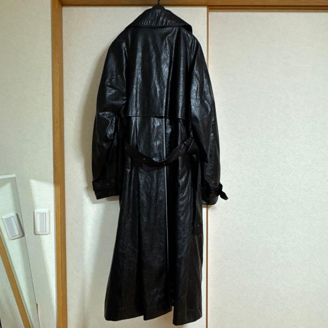 SHINYAKOZUKA TRENCH　PUレザートレンチコート