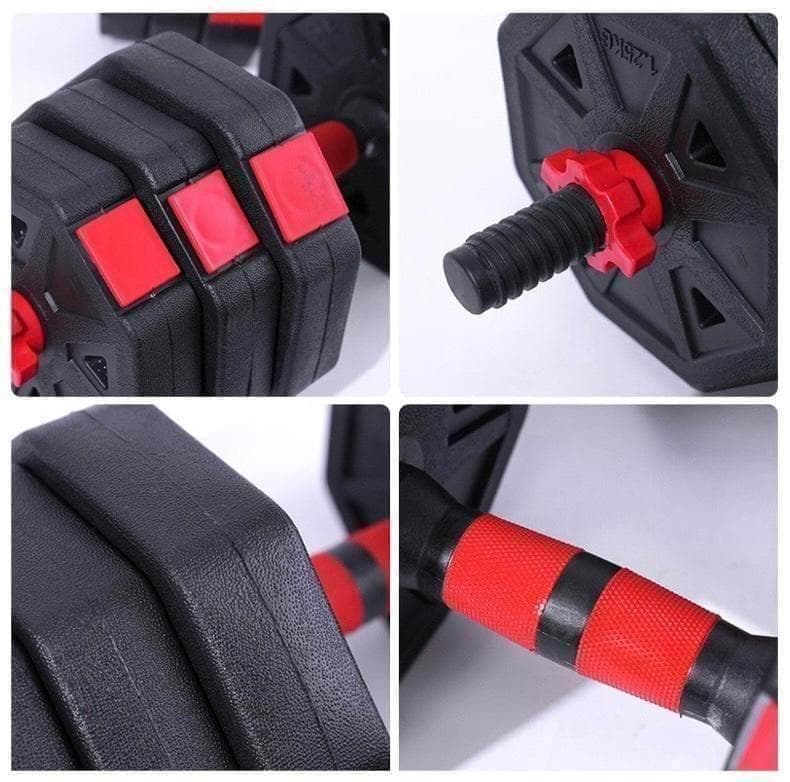 計50kg｜バーベルにもなる角型ダンベル 25kg×2個セット 可変式 A2