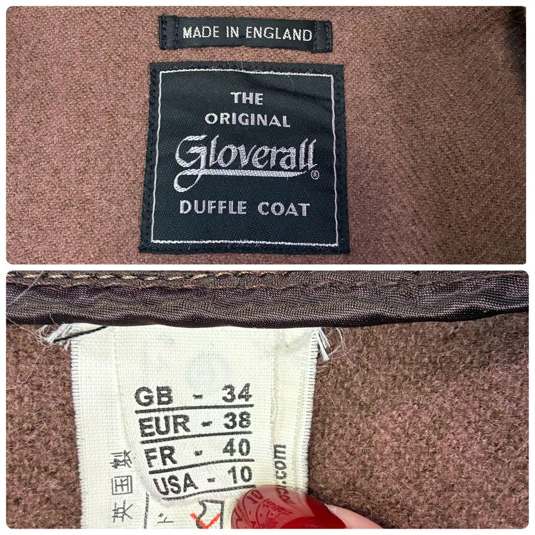 グローバーオール ダッフルコート ヘリンボーン ブラウン系 トグル FR40