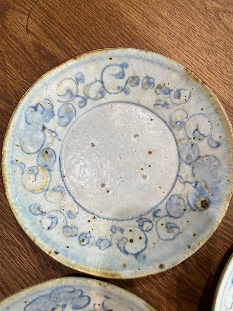 市野吉記　円形プレート　18.7cm 3枚セット