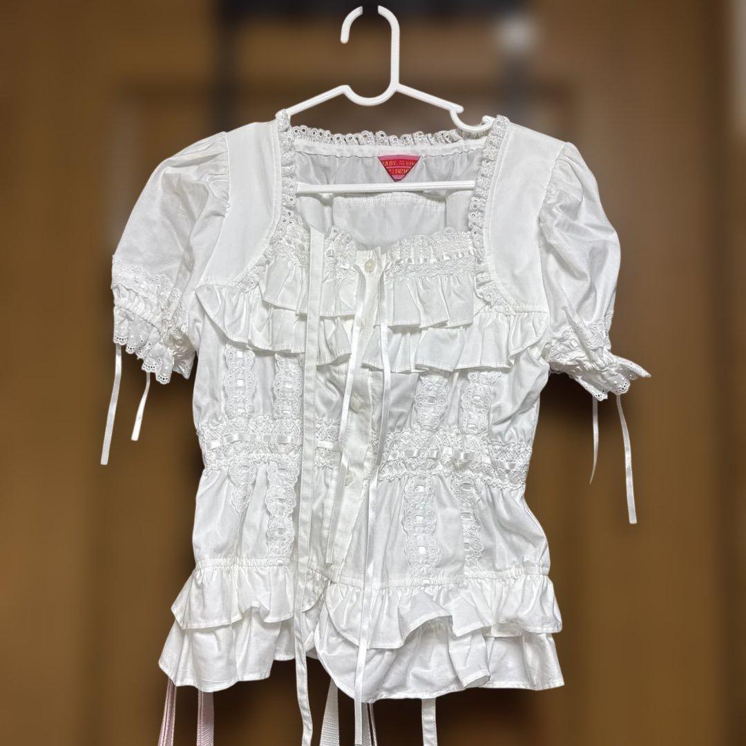 2段フリル ブラウス ベイビーザスターズシャインブライト