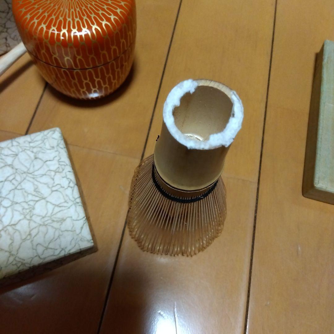 木製茶道具箱セット 　黒茶碗　水指染付