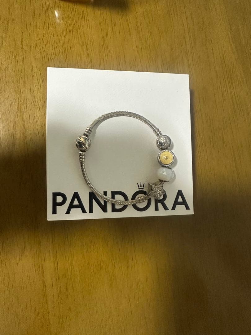 PANDORA シルバー ビーズ付きブレスレット