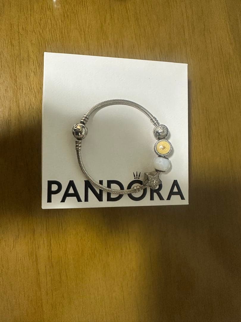 PANDORA シルバー ビーズ付きブレスレット