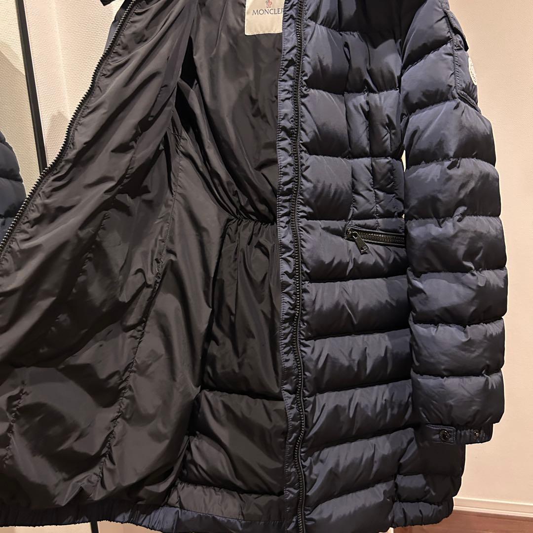 【美品】モンクレール　シャーパル　charpal ネイビー　ダウンコート　ロング