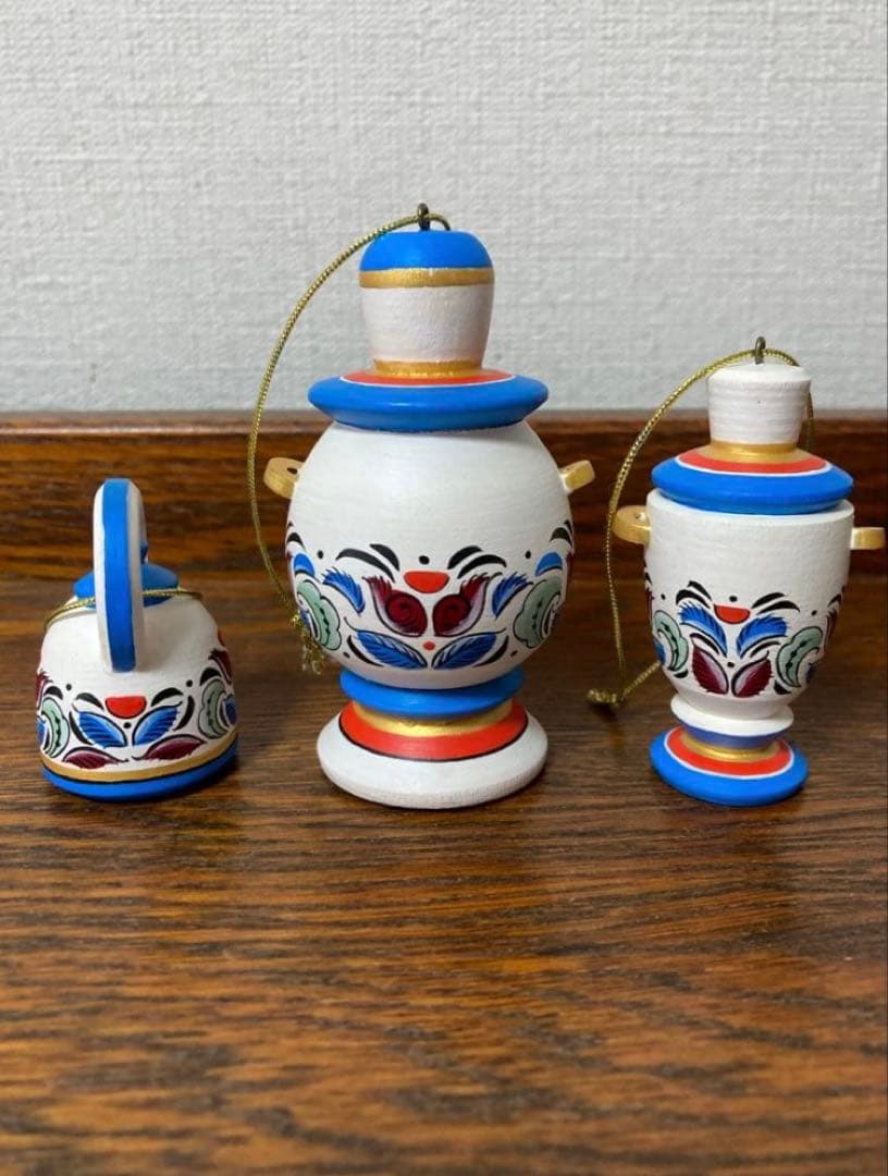 ロシア雑貨☆白樺べレスタ『スカーレット・ポピー』ラウンド収納boxマトリョーシカ