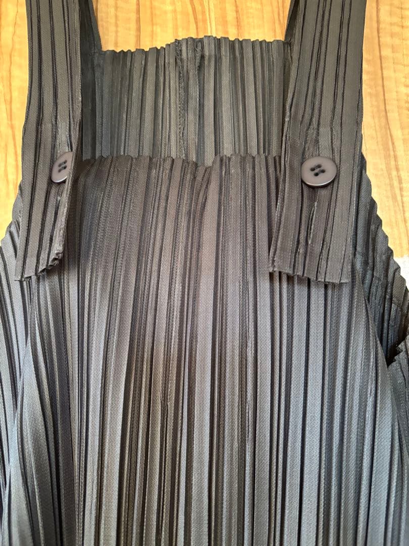 プリーツプリーズ　ロングサロペット