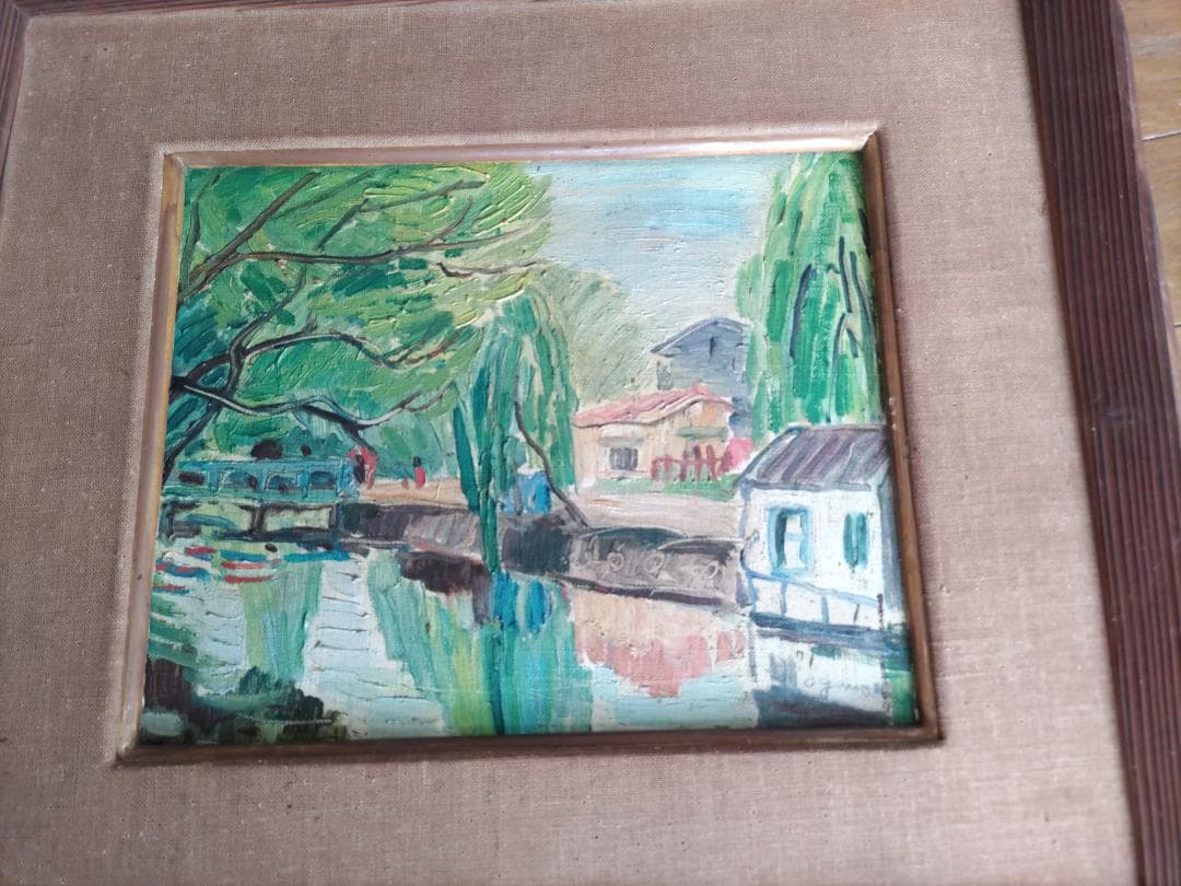 【値下げしました】春陽会会員・小川緑の画「北原白秋の里」