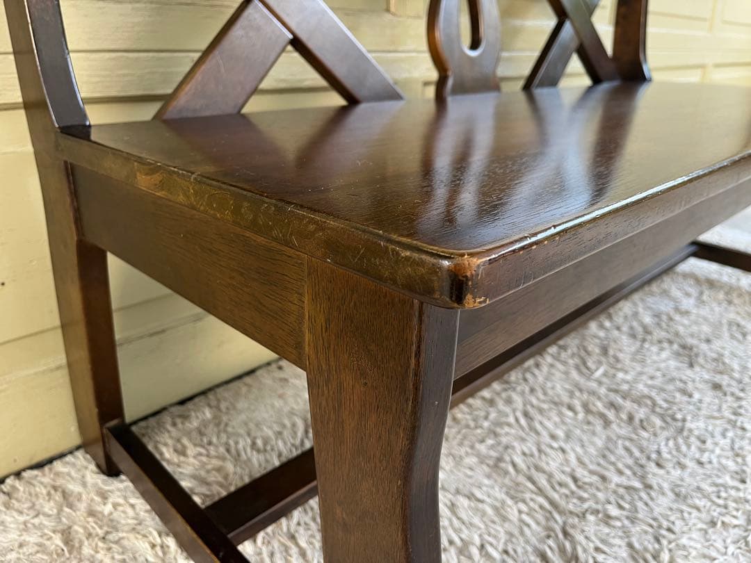 カリモク RUSTIC ベンチ 120㎝ アンティーク ルスティック802029