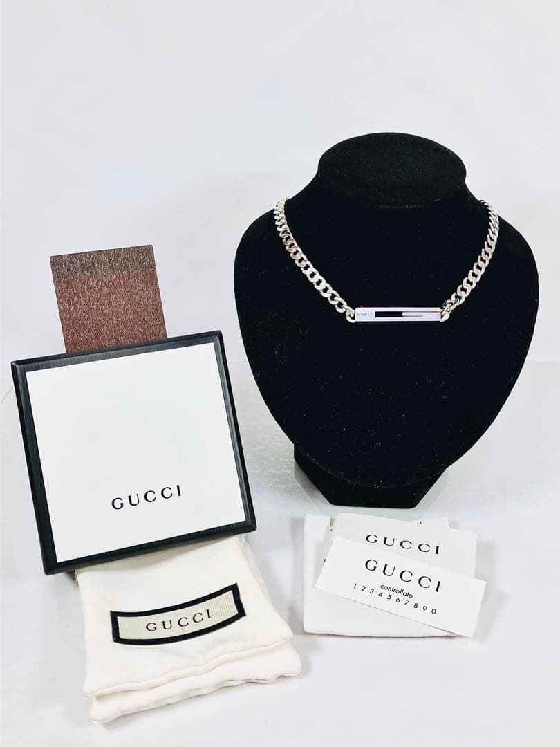 【超美品】GUCCI カットアウトG 喜平チェーン ネックレス SV925