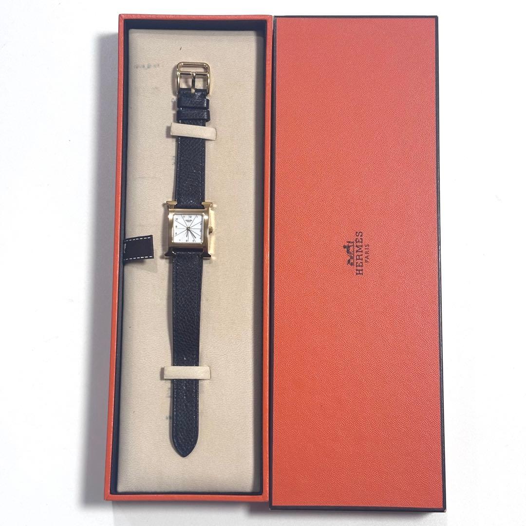 Hermès HH1.201 腕時計 ゴールドプレート 美品