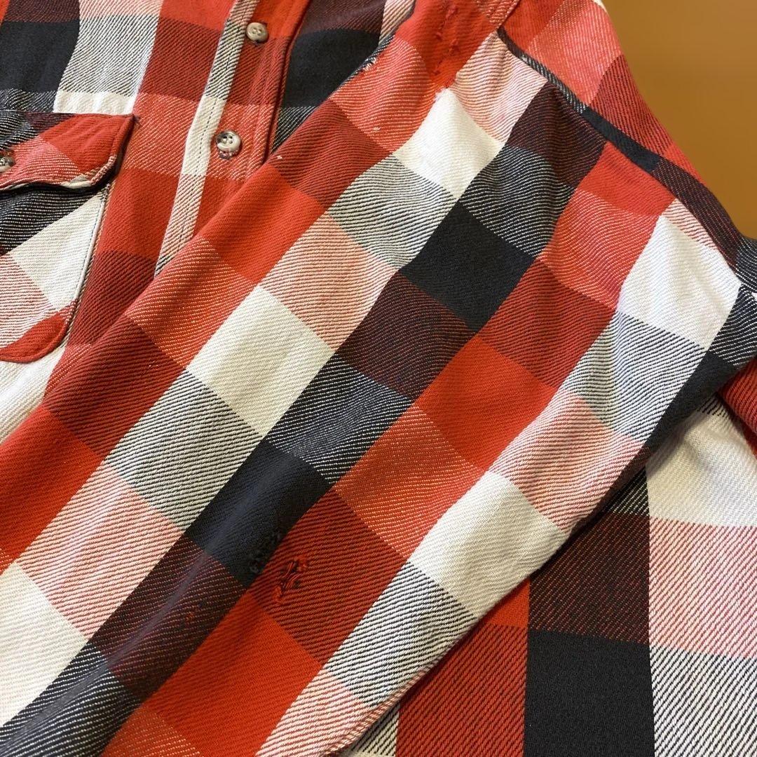 80s FIVE BROTHER ネルシャツ USA製