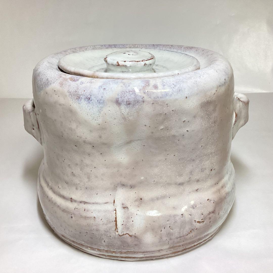 水指 萩 指月窯 波多野善蔵 塗蓋付 木箱入 茶道具 古物品