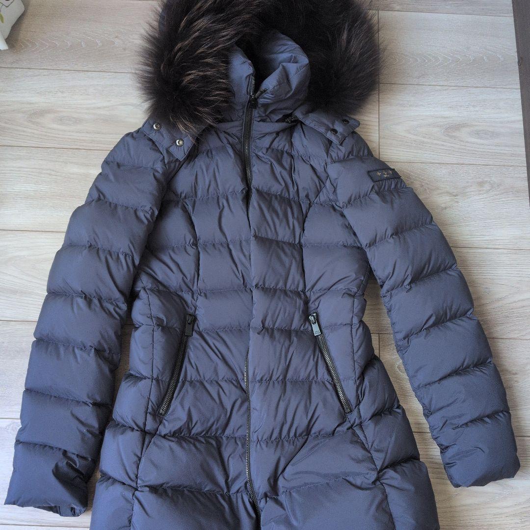 ち*ん様 TATRAS ネイビー ダウンジャケット ファー付き