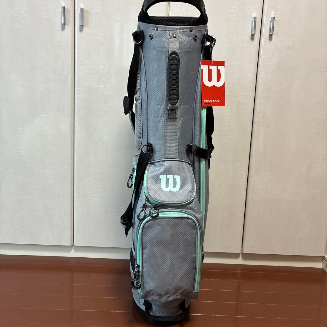 Wilson 軽量キャディバッグ グレー/ミント