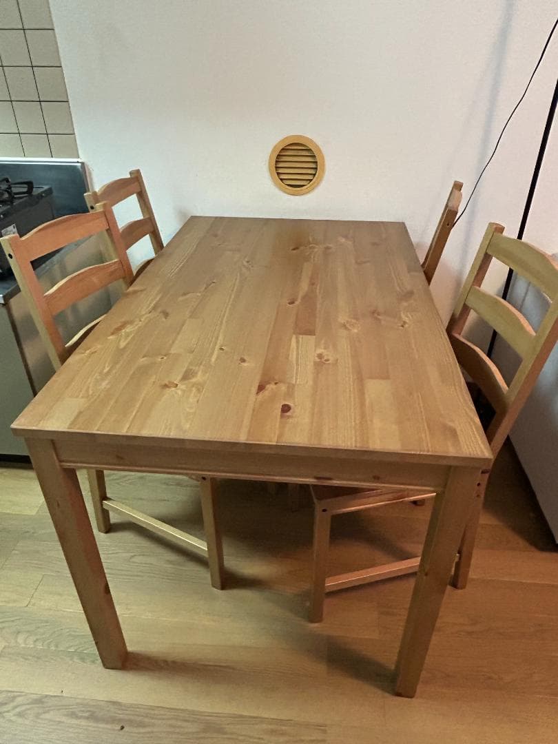 IKEA JOKKMOKK木製ナチュラルウッドテーブル