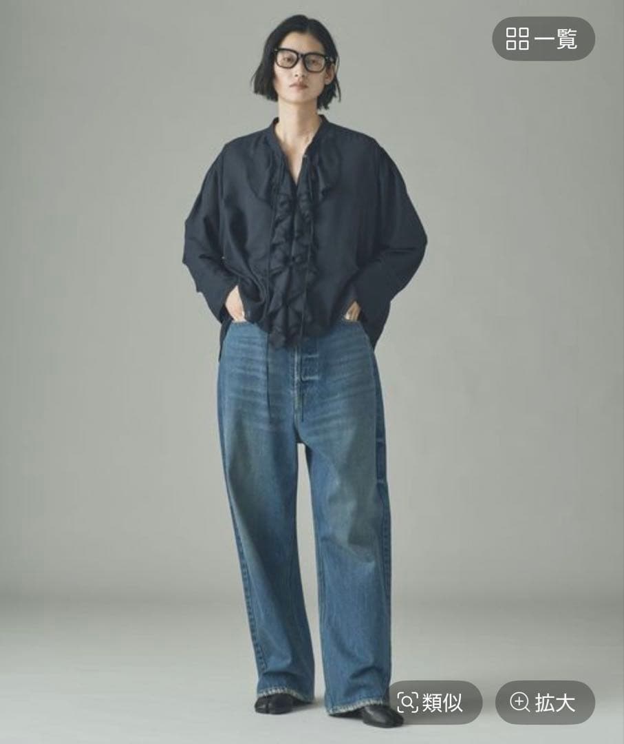 Curensology ＜&RC ＞ ワイドルーズデニムパンツ 36サイズ