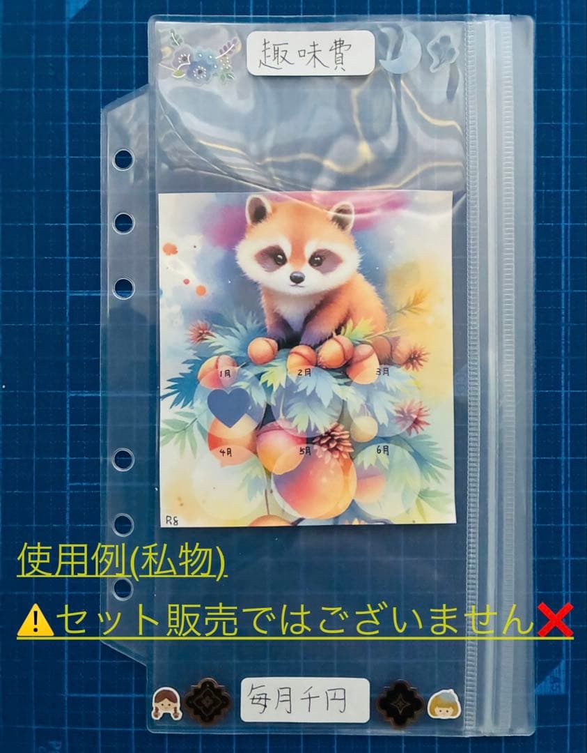 セリア　6リング用リフィル　おまけ付　半年分