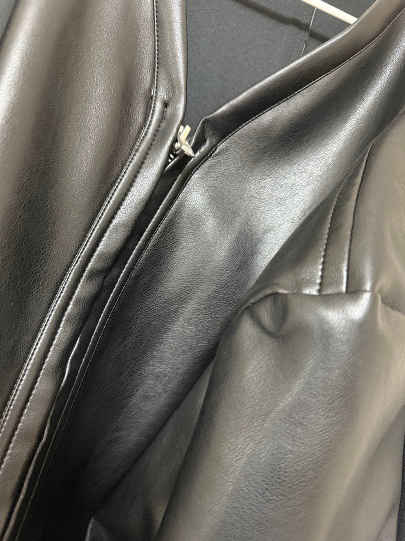 COMME des GARÇONS 4本袖フェイクレザージャケット