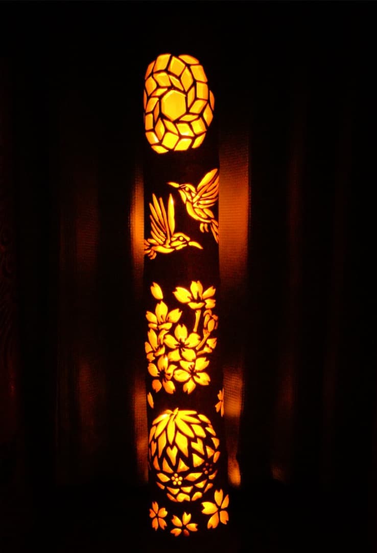 竹灯り　〜花遊び〜　竹灯籠　孟宗竹