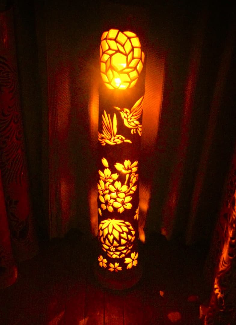 竹灯り　〜花遊び〜　竹灯籠　孟宗竹
