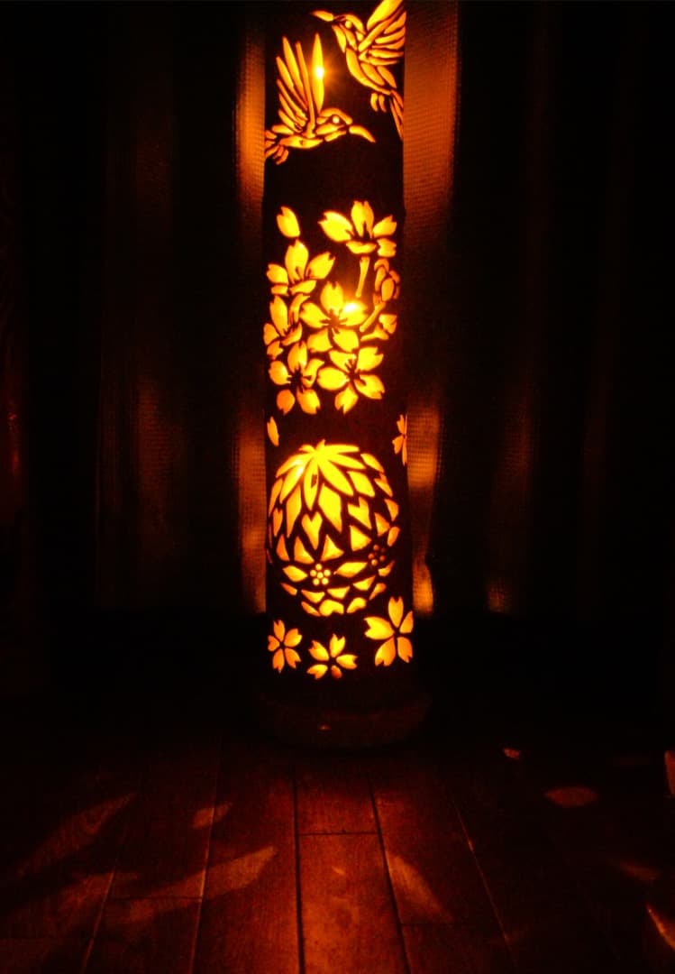 竹灯り　〜花遊び〜　竹灯籠　孟宗竹