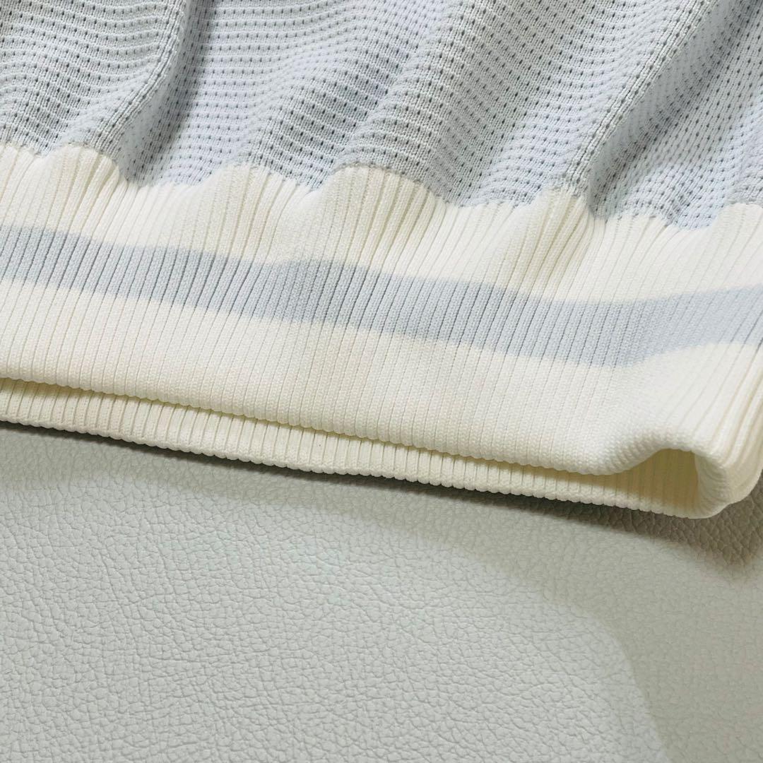 6436【美品】TFW49 クルーネックニット　セーター　軽量 厚手 保温