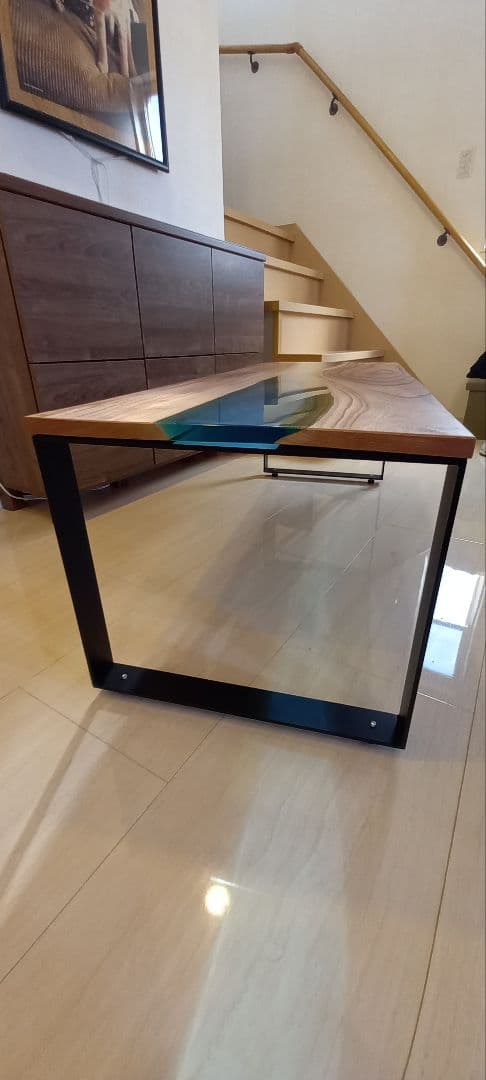 リバーテーブル　レジンテーブル　ローテーブル　センターテーブル　コーヒーテーブル