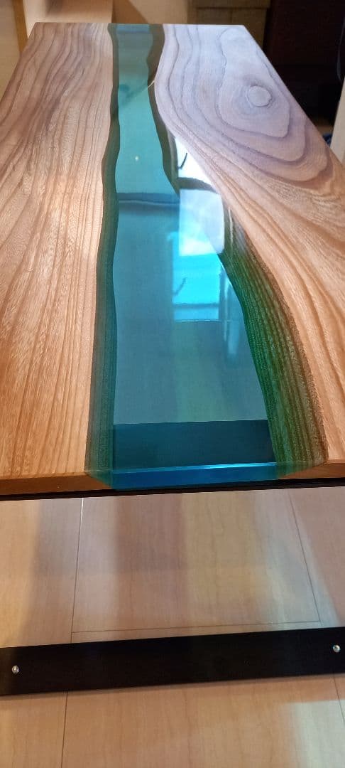 リバーテーブル　レジンテーブル　ローテーブル　センターテーブル　コーヒーテーブル