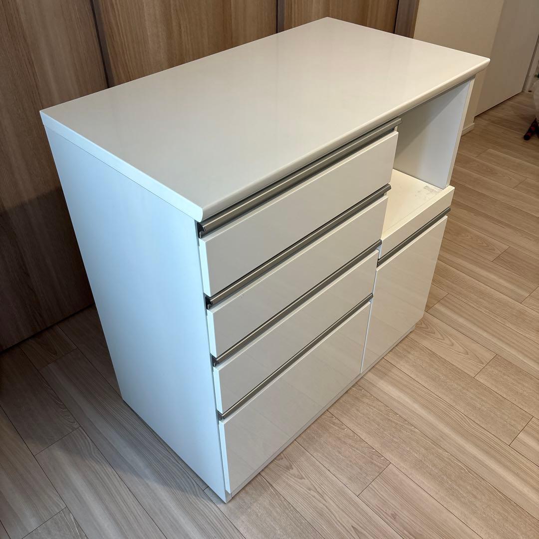 ニトリ　食器棚　キッチンカウンター　ハイカウンター　レジューム