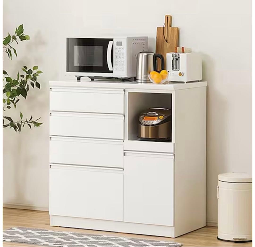 ニトリ　食器棚　キッチンカウンター　ハイカウンター　レジューム