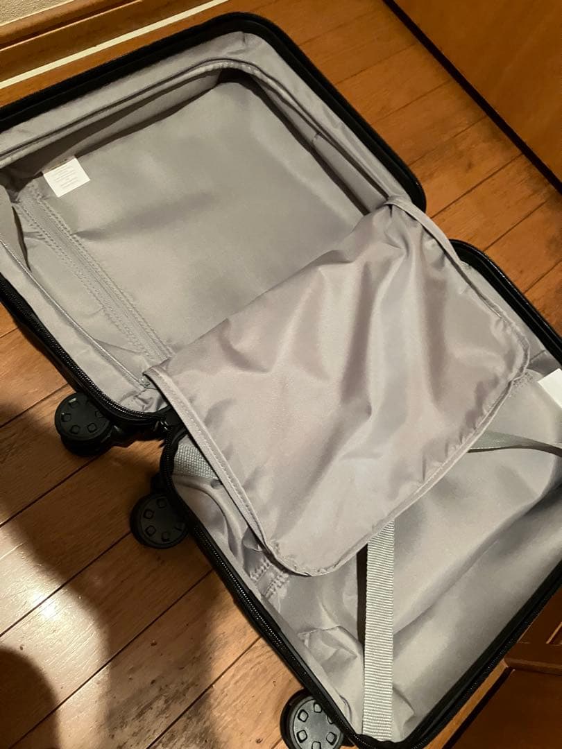 MUJI バーを自由に調節できる　 ハードキャリーケース（２０Ｌ）ブラック