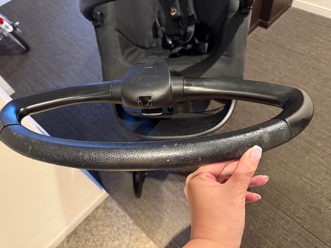 る*ん様 Stokke ベビーカー ブラック ポルカドット