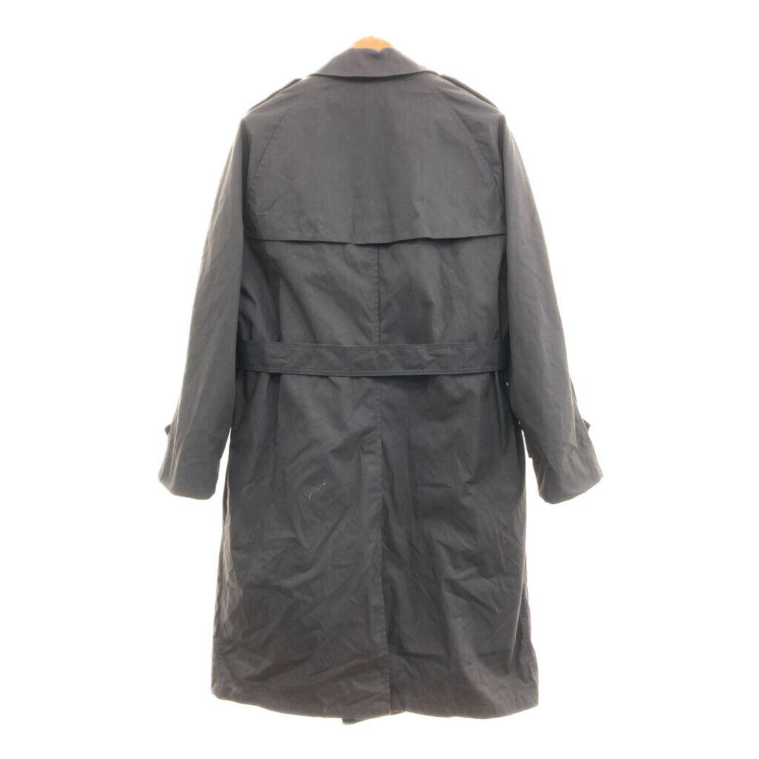 デッドストック 40R 米軍 実物 USN ブラックトレンチコート P8724