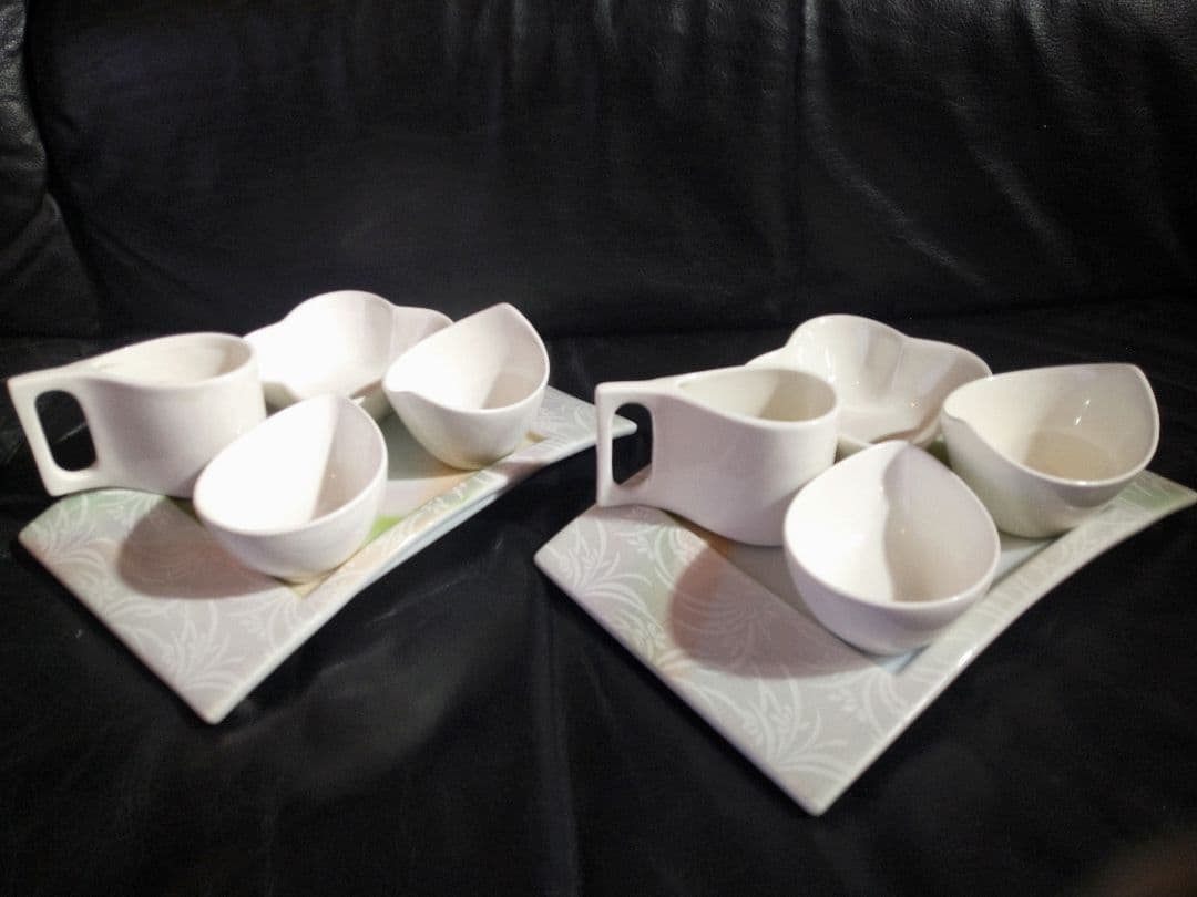 ♥ホームパーティー用♥美濃焼 ・名作良峰作高級浮き上り銀彩皿⬛５種豪華２セット