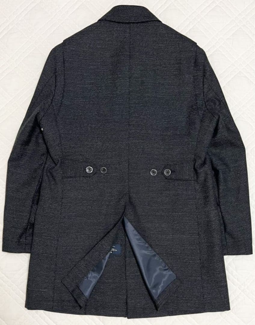 新品タグ付 HILTON ヒルトン コート ウール100% グレー ステンカラー