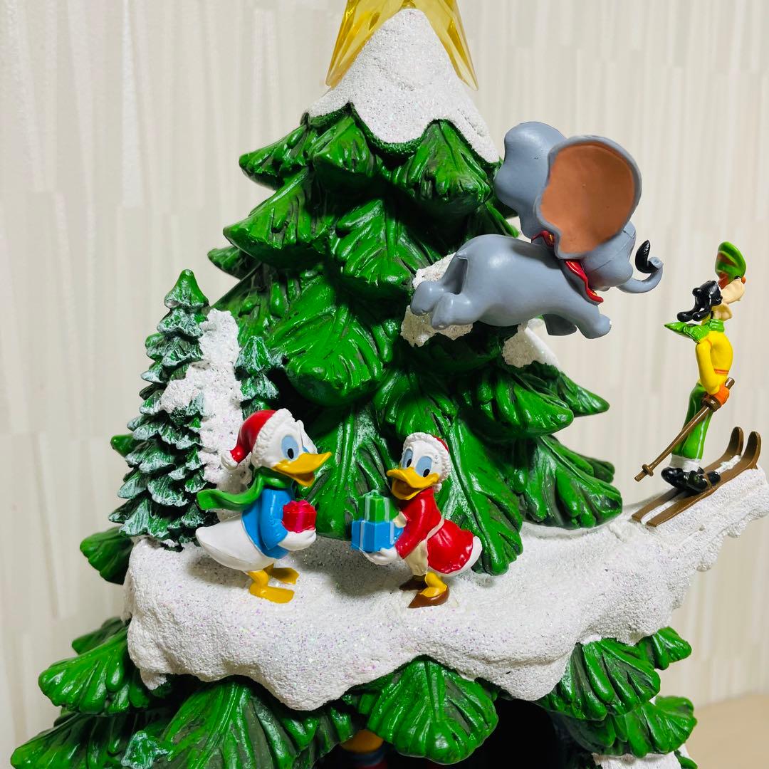 Disney ディズニー クリスマスツリー メリーゴーランド 置物 メロディ