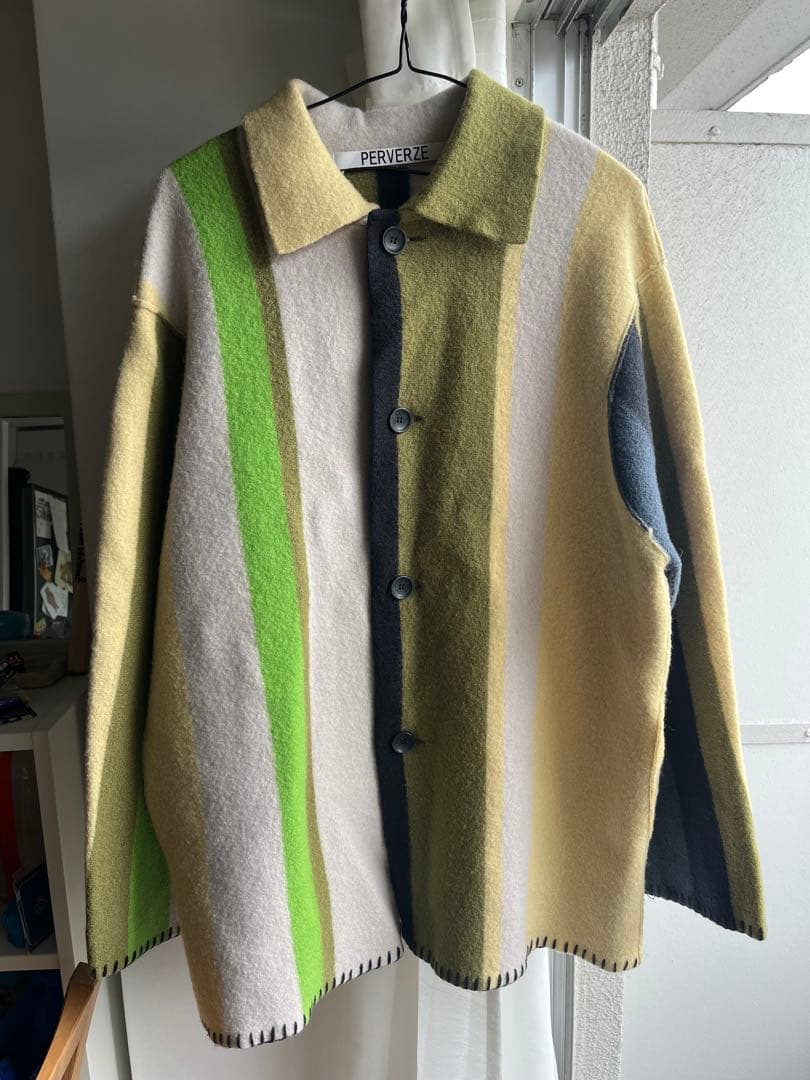 PERVERZE ウール ブランケットコート ジャケット